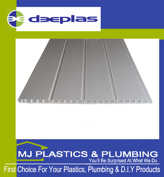 Deeplas Hollow Cladding (Soffit Board) 400mm - Deeplas White